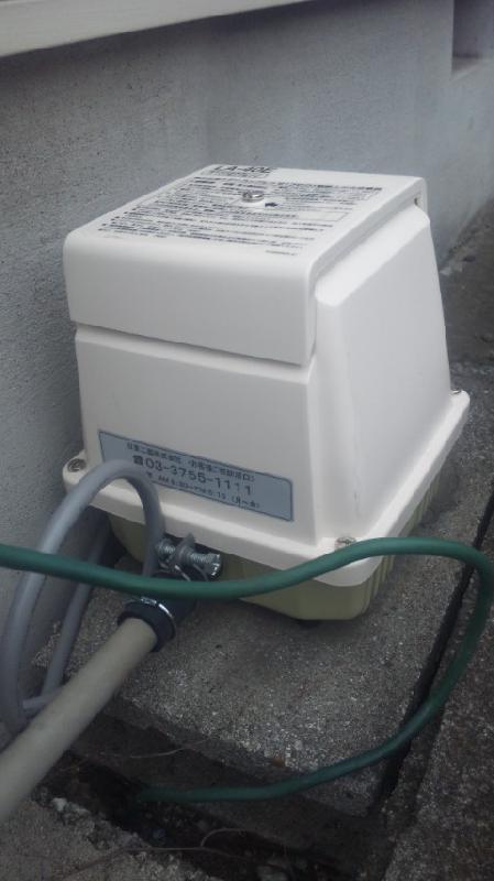 ブロアー設置完了