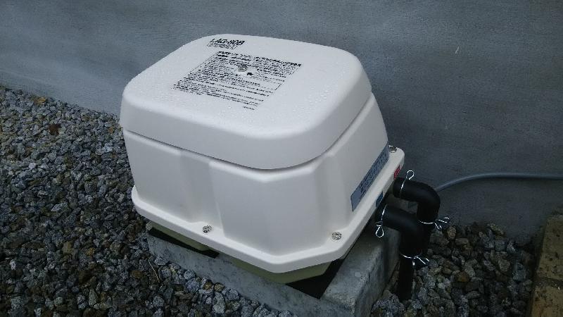 ブロアーの設置完了！