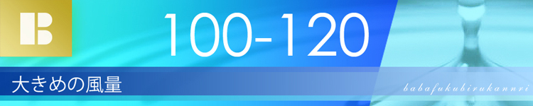 ブロアー風量100-120