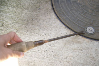 浄化槽用蓋の取り付け