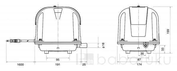 ブロアー 安永AP100F 詳細図 ブロアー 安永AP100F 詳細図