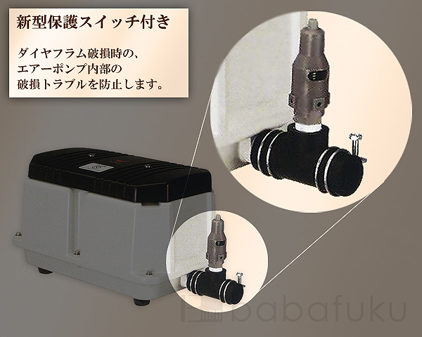 ブロアー 安永LW-200(S)3/三相/消臭剤付き 詳細図