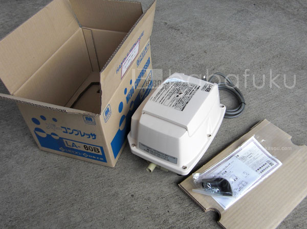 ブロアー 日東工器(クボタ)LA-80E 詳細図 ブロアー 日東工器(クボタ)LA-80E 詳細図