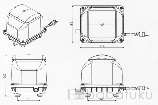 ブロアー セコー(世晃)/大晃JDK-80 詳細図