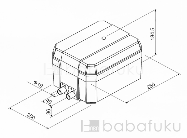 ブロアー セコー(世晃)/大晃TKO-60T(左) 詳細図 ブロアー セコー(世晃)/大晃TKO-60T(左) 詳細図