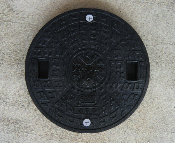 フジクリーン蓋ブラック(直径50.0cm耐荷重500kg) 詳細図 フジクリーン蓋ブラック(直径50.0cm耐荷重500kg) 詳細図