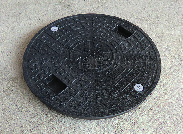 フジクリーン蓋ブラック(直径50.0cm耐荷重500kg) 詳細図 フジクリーン蓋ブラック(直径50.0cm耐荷重500kg) 詳細図