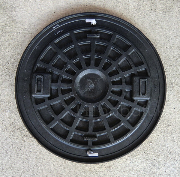 フジクリーン蓋ブラック(直径65.0cm耐荷重500kg) 詳細図 フジクリーン蓋ブラック(直径65.0cm耐荷重500kg) 詳細図